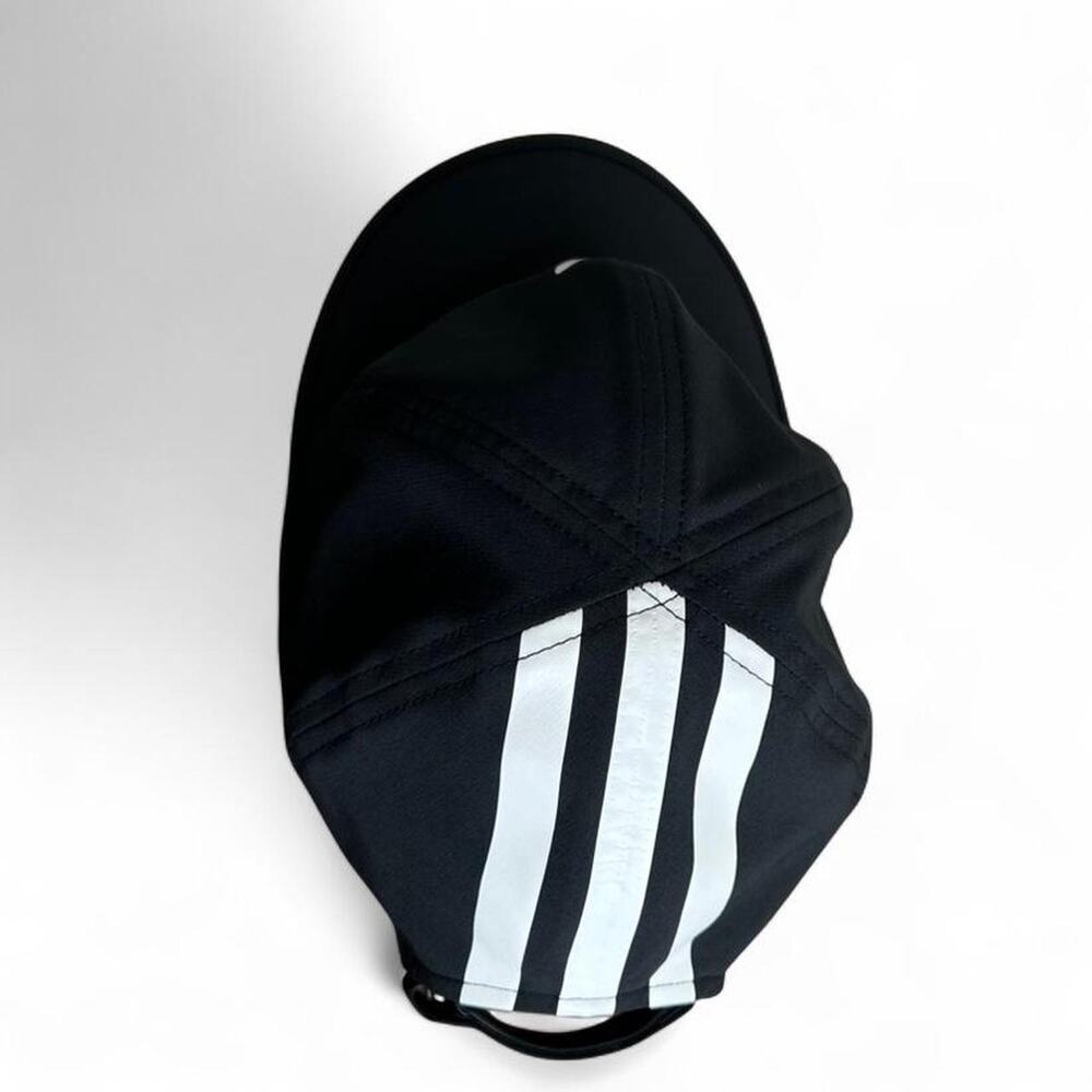 Adidas Originals Black Trefoil Hat Adjustable Strapback 3 Stripe Back Athletic - Picture 5 of 6